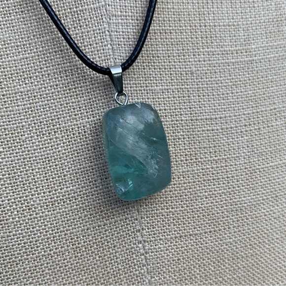 Handmade Funky Genuine Stone Chunk Amulet Necklace - Picture 5 of 16